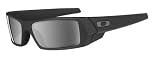 Apparel : 12-856 - Oakley Gascan Sunglasses Matte Black Frame with Black Iridium Polorized Lens