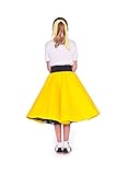 Hip Hop 50s Shop 7 Piece Child Poodle Skirt Outfit, Size 8 Yellow