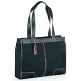 Motion Systems 15.4" Hayley Tote Nylon Bag Black w/Pink Stitching