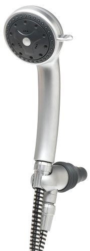 Pollenex PO5202X 5-Setting Handheld Shower, Brushed Chrome