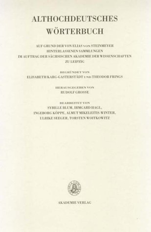 Althochdeutsches Wörterbuch : 1./2. Lieferung (K bis kezzil): BD V / LFG 1/2
