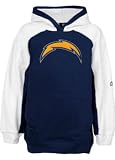 San Diego Chargers Youth Zip Front Hooded Fleece, Size= 7