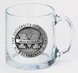 Michigan Wolverines 13 oz. Clear Coffee Mug