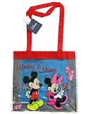 Disney Mickey & Minnie toile-canvas sac &agrave; main pour emmener tous vos fournitures n;importe ou !