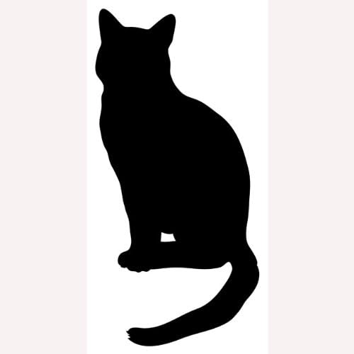 Cat Chalkboard Vinyl Peel and Stick Wall Decal