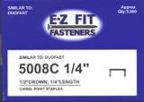 5008C 1/4" Length 1/2" Crown For use in HT550 - Sold Per Box of 5,000 Staples