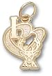 Milwaukee Bucks "I Heart Logo" 1/2" Charm/Pendant -14K/10K, Stainless Steel or Gold Plated