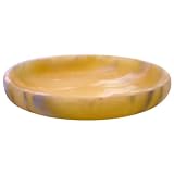 Alabaster Handmade Round Candle Dish - A007 by 