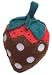 Haute Diggity Chocolate Covered Strawberry Plush Dog Squeaky Toy