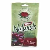 Halls Naturals Wild Cherry Cough Suppresant/Oral Anesthetic- 25 Drops (Pack of 6)