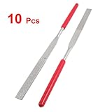 uxcellヤスリセット 10個 正方形 卵形 三角の石 ダイヤモンド