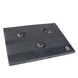 Notebook Cooler Pad w 3 60mm Fans Black