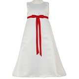 Childrens Flower Girl Dress LITO RED Special Occasion Wedding Kids 4-12
