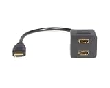 StarTech.com HDMISPL1HH 1 feet HDMI to 2x HDMI Splitter Cable for Digital Video - M/F