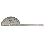 uxcell Rotating 180 Degree Measure Protractors Metric Ruler