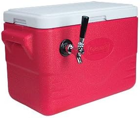 Single Faucet Jockey Box - 28 Quarts, 50-ft. Stainless Steel Coil