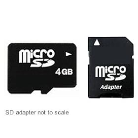 4GB 4 GB Gig MicroSD SD SDHC Memory Card (with SD Adapter) for LG Mobile Phone AX380 AX585 AX830 / BlackBerry 8100 9500 8310 Curve/Pearl/Storm / Samsung ST500 ST550 TL220 TL225 A657 A736 A737 A767 / NOKIA E52/E55/6720 Classic - by First Champion