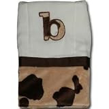 Cow Print Personalized Burp Cloth