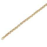 14K Gold Fancy Bullet Chain 8.5 W  Lobster-Claw Lock Yellow Gold Bracelet