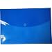 Filexec Poly Envelope, Legal, Side-load, Velcro Closure, Trapezoid Flap, Blue (Pack of 6) (50079-17101)