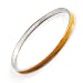 Yellow Thin Enamel Metal Bangle