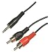 1.2m Iphone, Ipod, MP3, Laptop, In Car DVD Player to Audio system Aux socket cable. 3.5mm Stereo Jack Plug to 2 x Phono Plugs