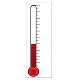 Beistle 53055-TEM 90 in. x 37 in. Moveable Thermometer Stand Out