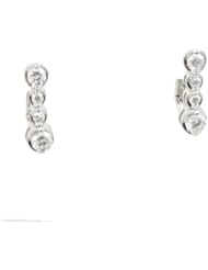 Women 14k White Gold 0.56ctw diamond Stud earring 30 BE157 Size 3.01