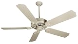 Craftmade Fans OPXL52AW 52" Outdoor Patio Fan Outdoor Antique White Ceiling Fan w/ B552S-OAW Blades
