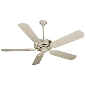 Craftmade OPXL52AW Outdoor Patio Fan Antique White Outdoor 52" Ceiling Fan w B552S-OAW