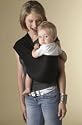 Hotslings Everyday Baby Sling Carrier - Solid Stretch - Black - 2