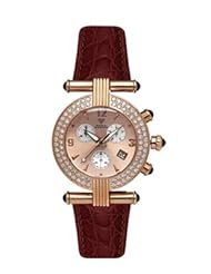 Aqua Master Mens or Womens Two Row Big Diamond Watch, 2.80 ctw in rose