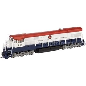 Atlas HO Scale Ready-to-Run U30C - US Department of Transportation #001