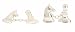 Sterling silver chess piece cufflinks with presentation box. Made in England
