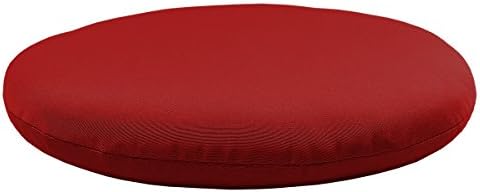 Comfort Classics Inc. Sunbrella Outdoor/Indoor Round Seat Pad Knife Edge in Jockey Red