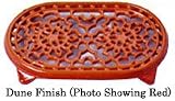 Le Creuset Enameled Cast-Iron 10-1 2-Inch Deluxe Oval Trivet, Dune