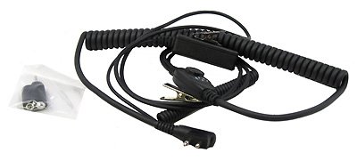 New Walkers Game Ear Wireless Communicator PTT Microphone Loop Single Prong Hands Free Communication