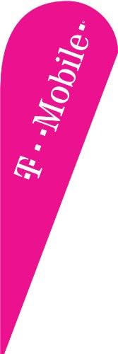1 (one) TMOBILE 10.5' TEARDROP BLADE FLAG BANNER