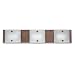 Globe Baroma Three-Light Vanity, Vintage Bronze with Frosted Globes #50063