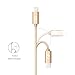 Lighting Cable - Gshine (Apple MFI Certified) Nylon Durable Braided 3ft iPhone Charger for iPhone 7/7 Plus/6/6s/6 Plus(1 Pack)(Gold).