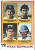 1978 Topps Paul Molitor and Alan Trammell Baseball Rookie Card In Protective Display Case