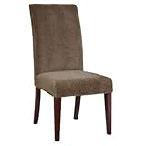 Classic Seating Olive Green Chenille Slipcovered Side Chair