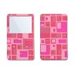 Lipstix (Pink Squares) Design Skin Decal Sticker for Apple iPod video 30GB/ 60GB/ 80GB Player