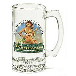 PLUMERIA BAR LAGER MUG - BEER MUG HAWAIIAN STYLE