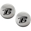 Stainless Steel Baltimore Ravens Logo Stud Earrings