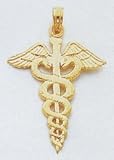 Caduceus Charm - C2261