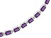 14K White Gold Genuine Emerald-cut Amethyst Bracelet