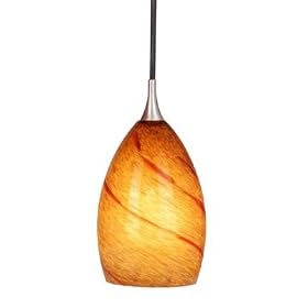 Milano - Mini Pendant Lighting Fixture or Track Lighting Pendant Fixture - Brushed Nickel... by Vaxcel Lighting