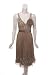 TRACY REESE Sequin V Neck Tank Dress in Beige