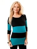 Best Sale A Pea in the Pod: 3/4 Sleeve Boat Neck Striped Maternity T Shirt Stores